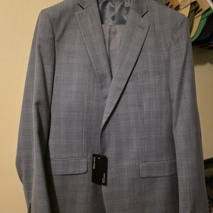 Men's Gray Plaid Blazer
